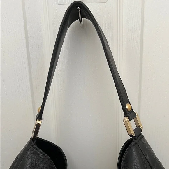 💎AUTHENTIC GUCCI GUCCISSIMA LARGE BLACK LEATHER BAG WITH GOLD HARDWARE💎 - Picture 6 of 14